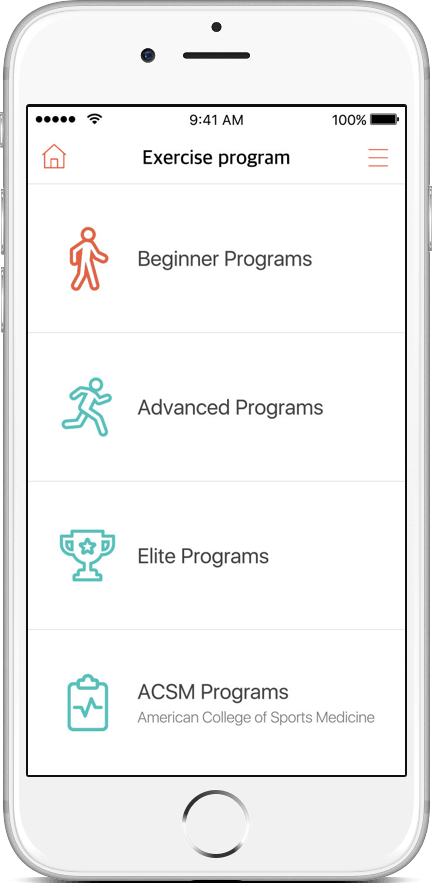 activity program overview screen from the FitNLife mobile app